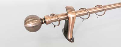 ราวผ้าม่านผลิตจากเหล็ก ขนาด25มม. 