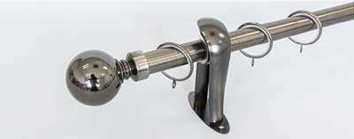 ราวผ้าม่านผลิตจากเหล็ก ขนาด25มม. 