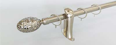 ราวผ้าม่านผลิตจากเหล็ก ขนาด25มม. 