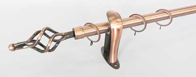 ราวผ้าม่านผลิตจากเหล็ก ขนาด25มม. 