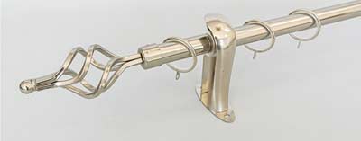 ราวผ้าม่านผลิตจากเหล็ก ขนาด25มม. 