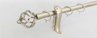 ราวผ้าม่านผลิตจากเหล็ก ขนาด25มม. 