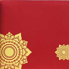 วอลล์เปเปอร์ลายไทย ลายดาวสีแดง รหัสj601